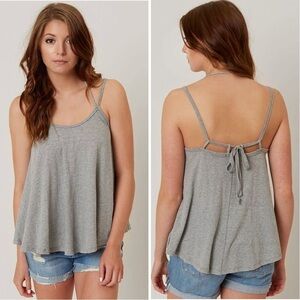 Free People WE THE FREE Strappy Gray Tank Top XS